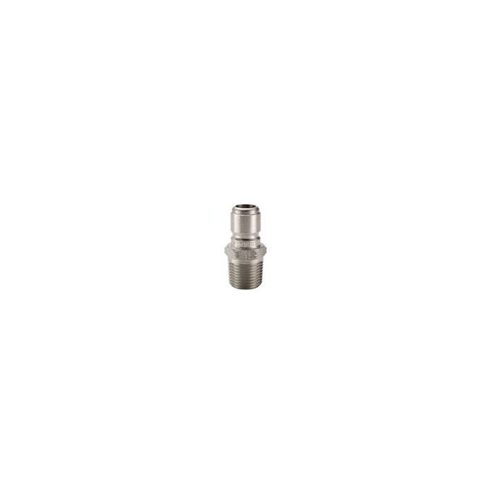 Parker Hannifin BST-N4M Series Brass Hydraulic Quick Coupling Nipple with Male Pipe Thread 1/2 Inch Body Size 